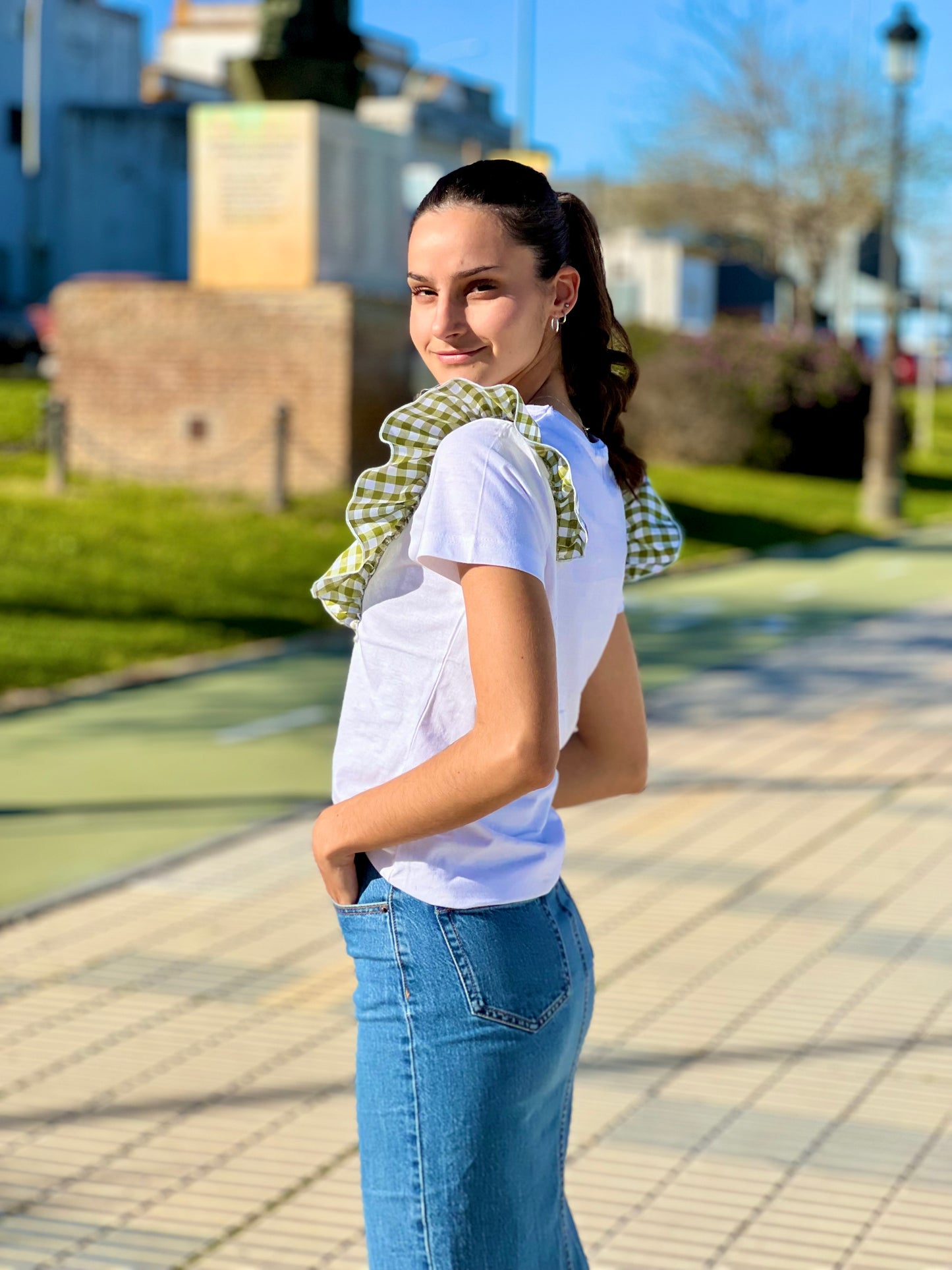 Camiseta “VOLANTE VICHY”
