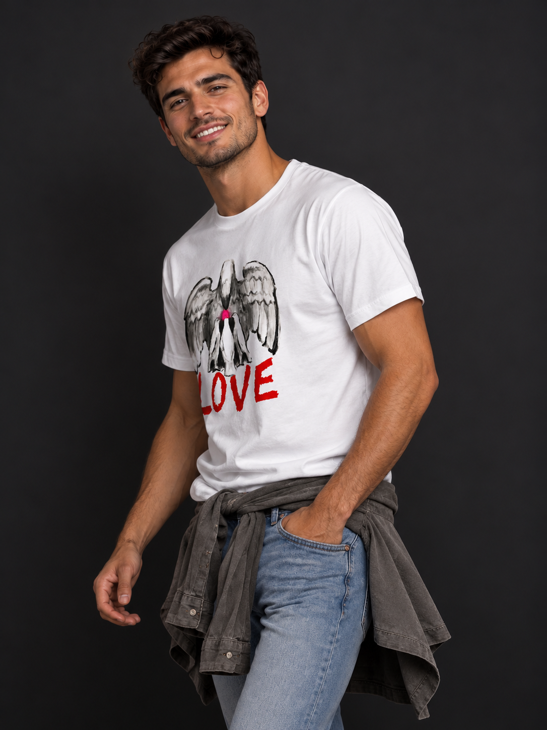 Camiseta "AMOR" ROJO
