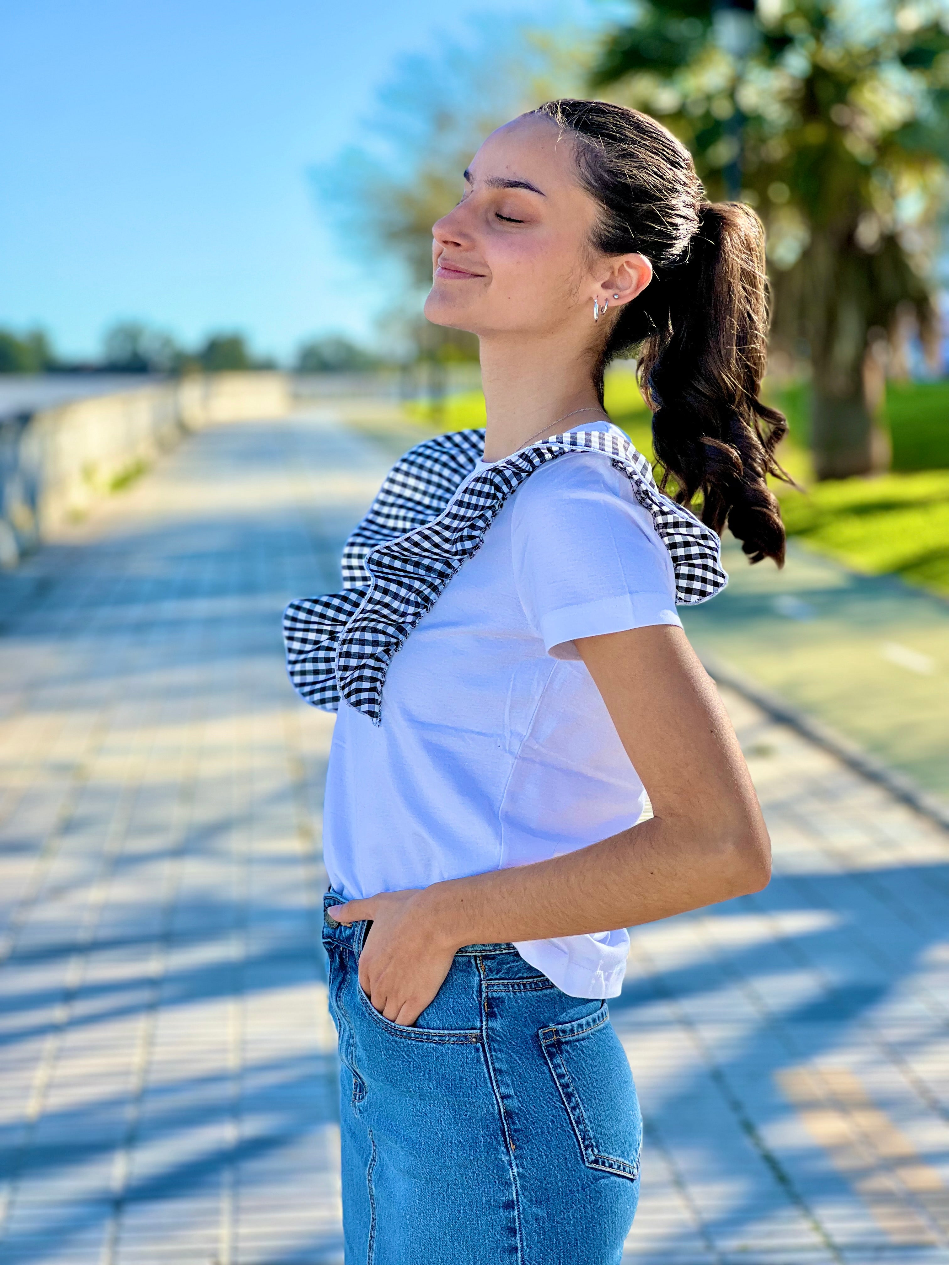 Camiseta “VOLANTE VICHY”