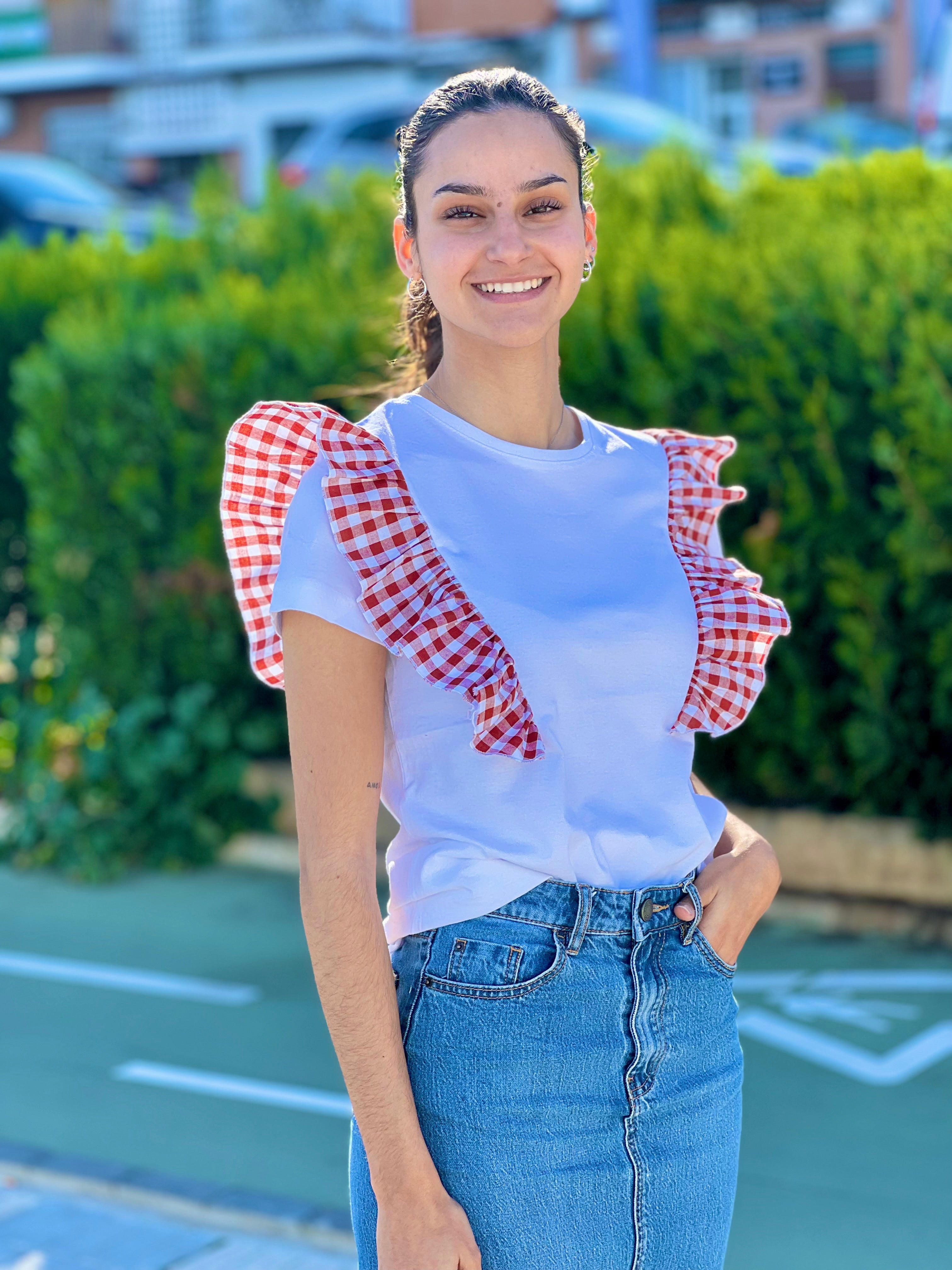 Camiseta “VOLANTE VICHY”