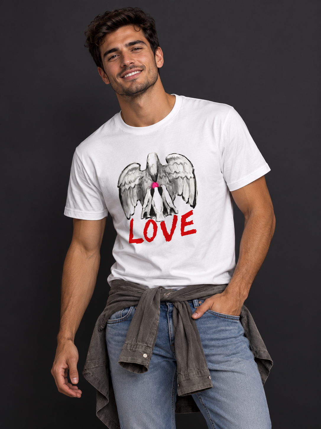 Camiseta "AMOR" ROJO