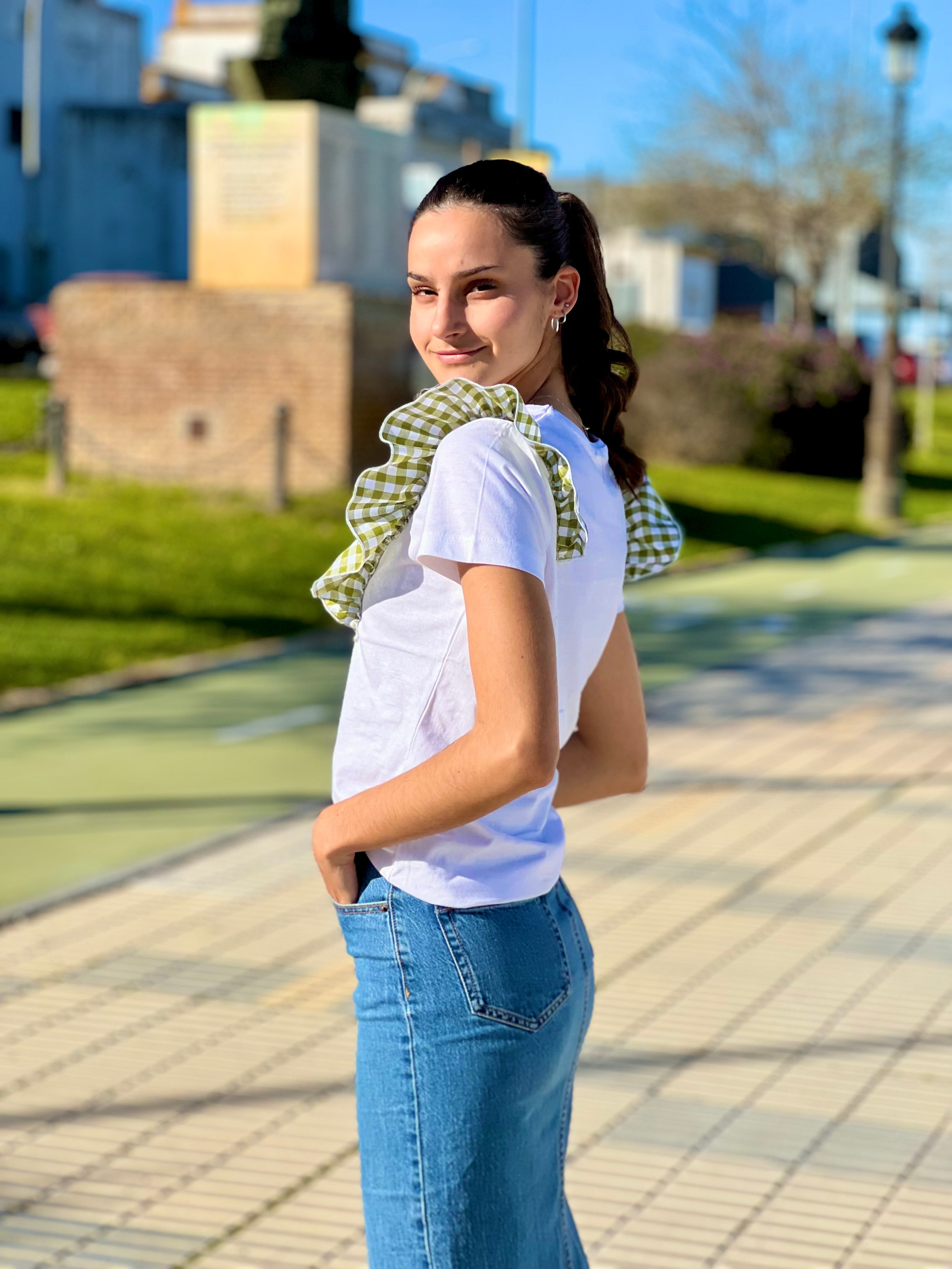 Camiseta “VOLANTE VICHY”