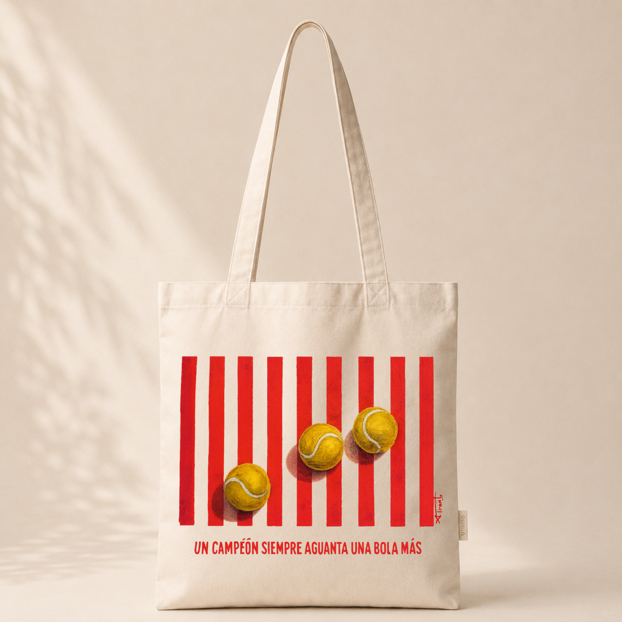 Totebag  “UN CAMPEÓN SIEMPRE AGUANTA UNA BOLA MÁS”