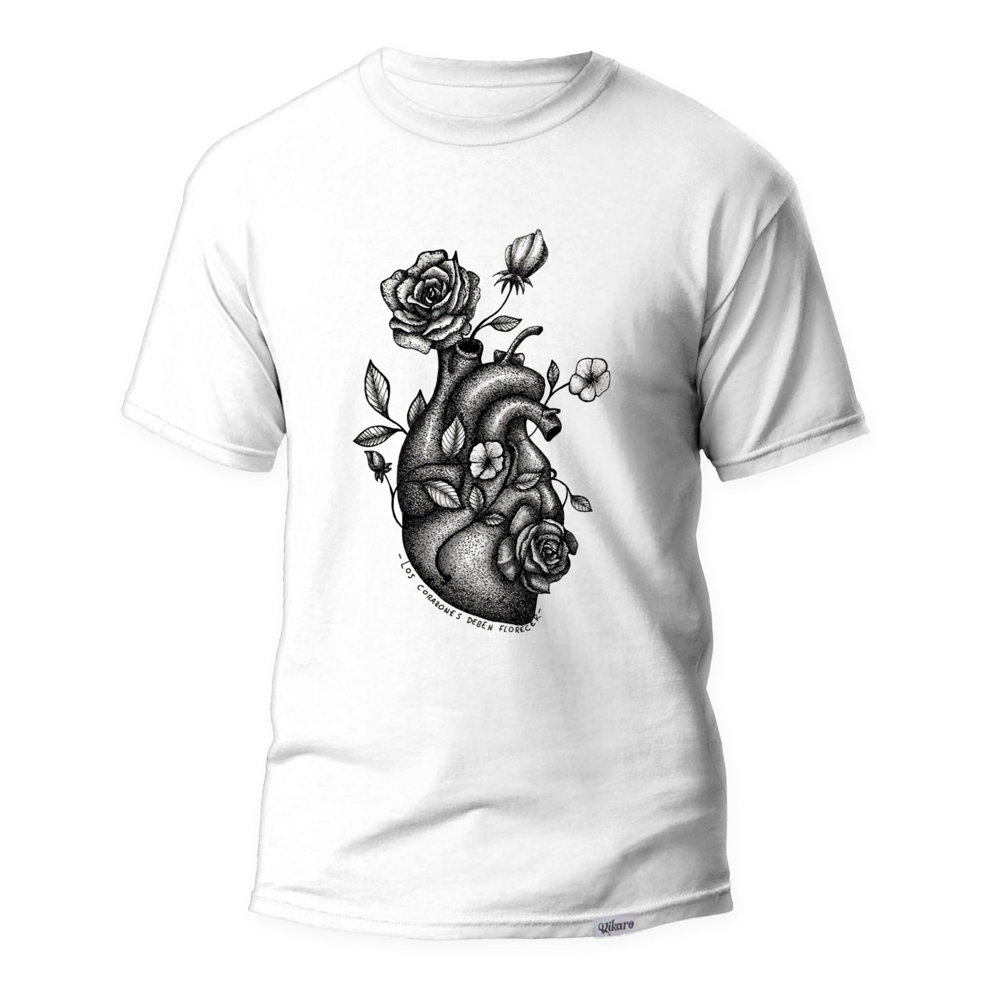 Camiseta LOS CORAZONES DEBEN FLORECER