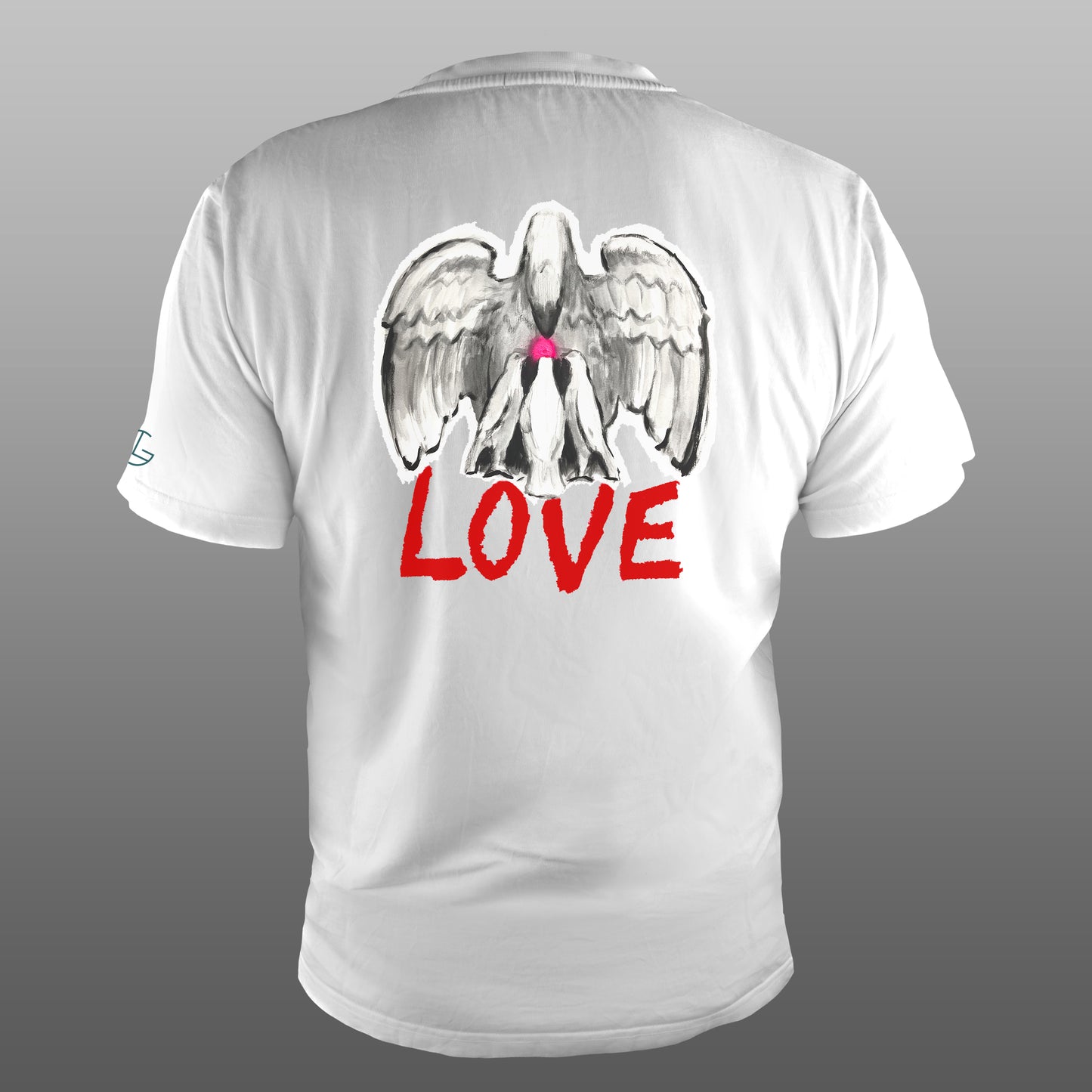 Camiseta "LOVE ROJO" pecho y espalda