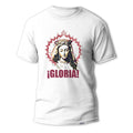 Camiseta cofrade de Jose Carlos Torres, inspirada en la Virgen de Pastora de Málaga, con diseño delantero