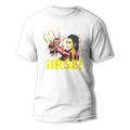 Camiseta flamenca de Jose Carlos Torres, inpirada en Lola Flores, cuando grita "si me queréis ¡IRSE!" diseño artístico delanteo