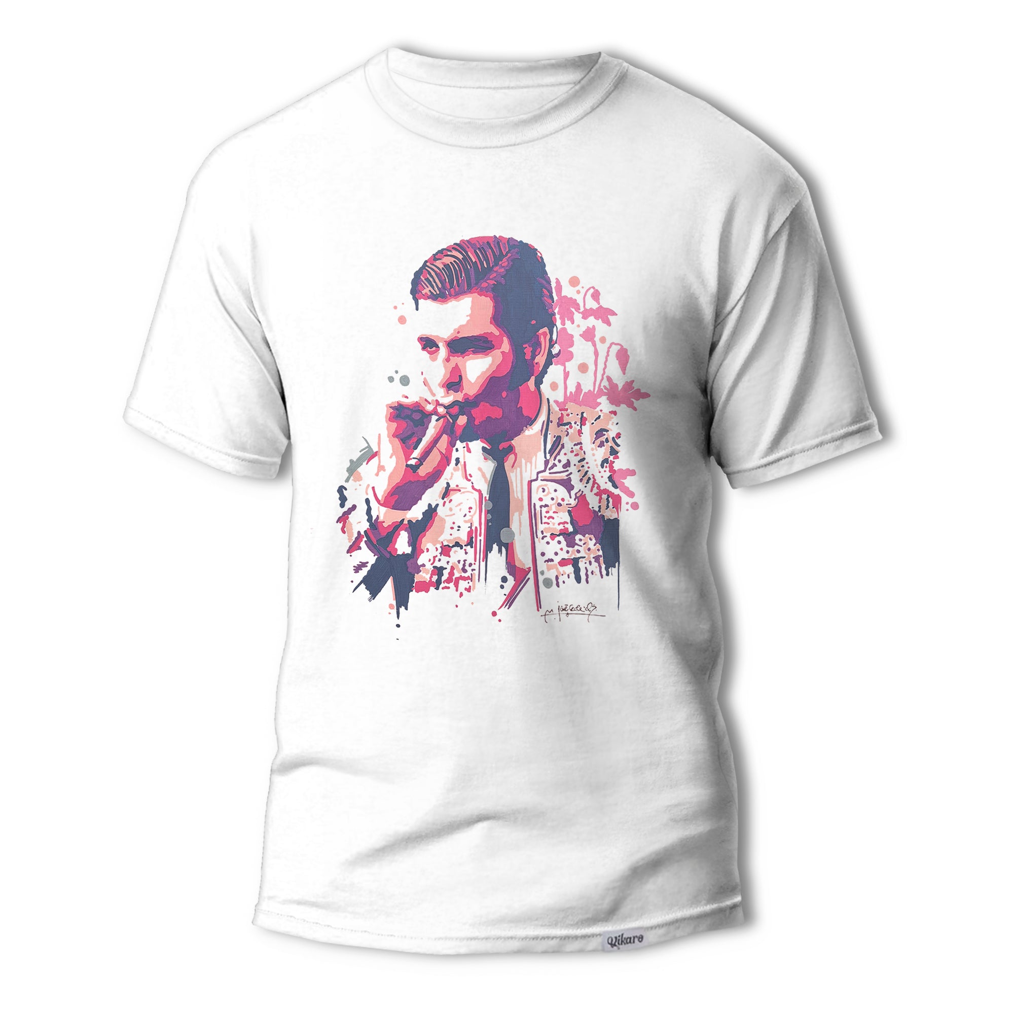 Camiseta artistica de Jose Carlos Torres inspirada en Morante de la Puebla, diseño taurino delantero